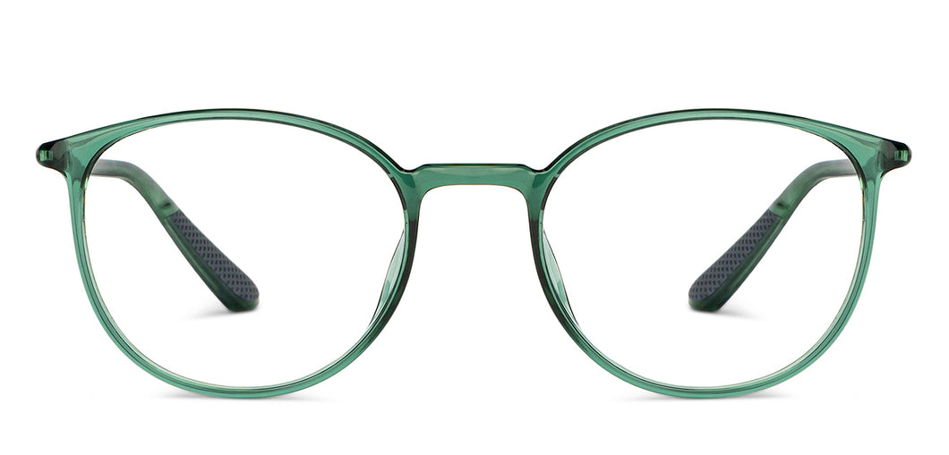 Green Round Full Rim Unisex Eyeglasses by Lenskart Air-151537