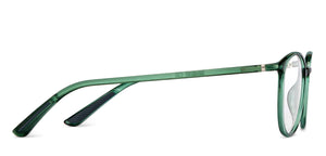 Green Round Full Rim Unisex Eyeglasses by Lenskart Air-151537