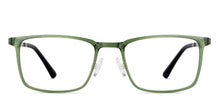 Load image into Gallery viewer, Green Rectangle Full Rim Unisex Eyeglasses by Lenskart Air-151736