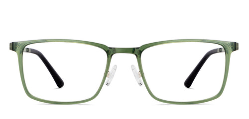 Green Rectangle Full Rim Unisex Eyeglasses by Lenskart Air-151736