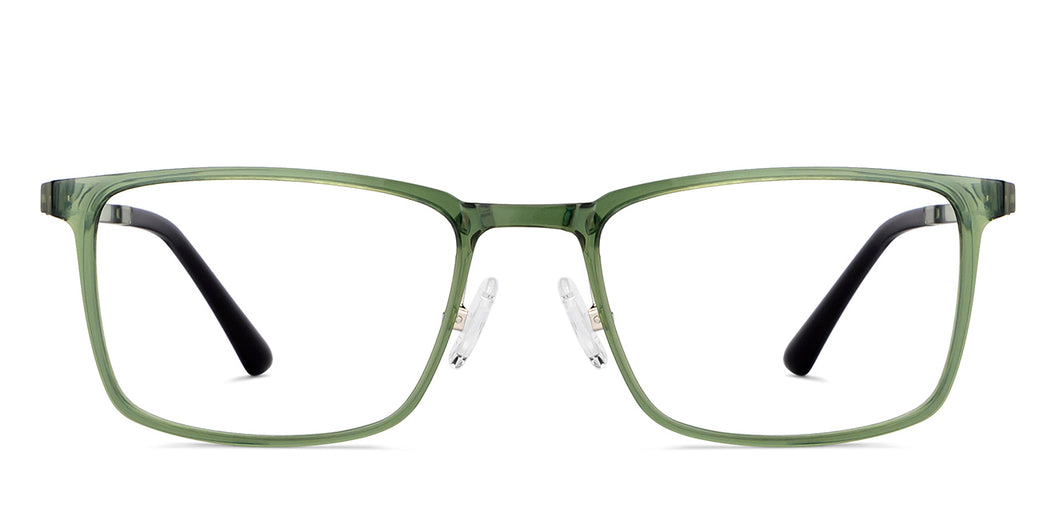 Green Rectangle Full Rim Unisex Eyeglasses by Lenskart Air-151736