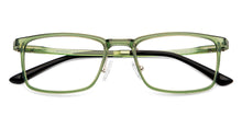 Load image into Gallery viewer, Green Rectangle Full Rim Unisex Eyeglasses by Lenskart Air-151736