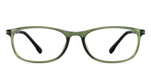 Green Rectangle Full Rim Unisex Eyeglasses by Lenskart Air-200546