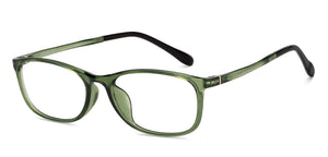 Green Rectangle Full Rim Unisex Eyeglasses by Lenskart Air-200546