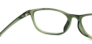 Green Rectangle Full Rim Unisex Eyeglasses by Lenskart Air-200546