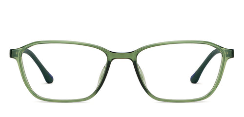 Green Rectangle Full Rim Unisex Eyeglasses by Lenskart Air-200537