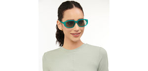 Green Geometric Full Rim Unisex Sunglasses by Vincent Chase Polarized-206911