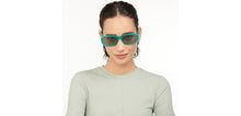 Load image into Gallery viewer, Green Geometric Full Rim Unisex Sunglasses by Vincent Chase Polarized-206911