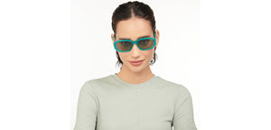 Green Geometric Full Rim Unisex Sunglasses by Vincent Chase Polarized-206911