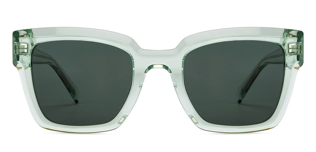 Green Wayfarer Full Rim Unisex Sunglasses by John Jacobs-201670