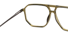 Load image into Gallery viewer, Green Aviator Full Rim Unisex Eyeglasses by Lenskart Air-201273