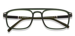 Green Rectangle Full Rim Unisex Eyeglasses by Lenskart Air-209763