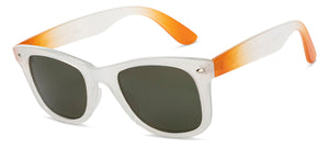 White Transparent Wayfarer Full Rim Unisex Sunglasses by Vincent Chase Polarized-209469