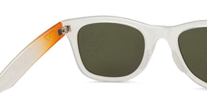 White Transparent Wayfarer Full Rim Unisex Sunglasses by Vincent Chase Polarized-209469