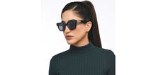 Load image into Gallery viewer, Black Wayfarer Full Rim Women Sunglasses by John Jacobs-209444