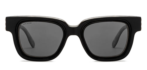 Black Wayfarer Full Rim Women Sunglasses by John Jacobs-209444