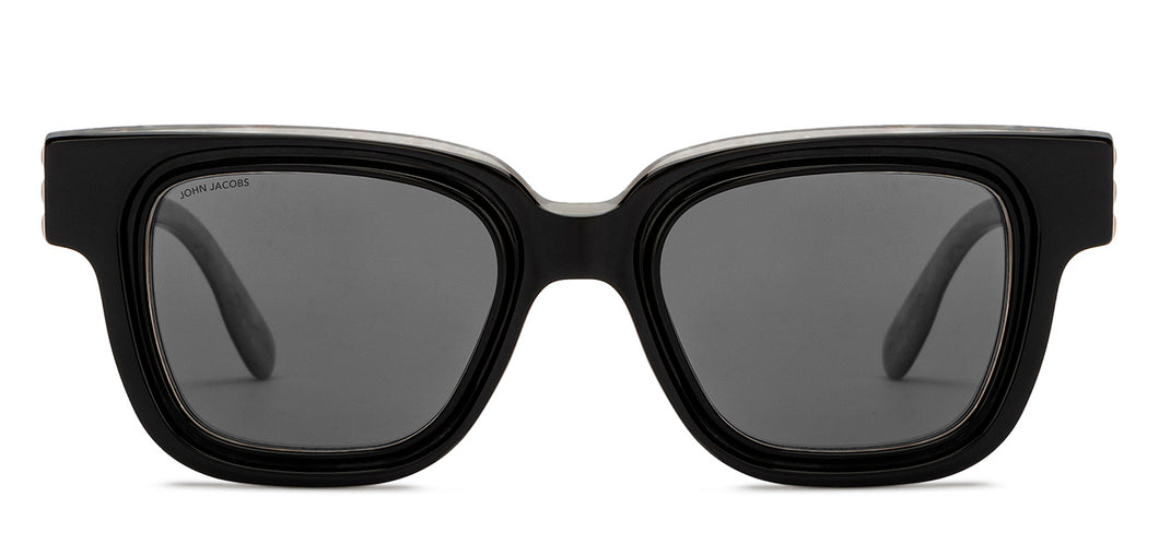 Black Wayfarer Full Rim Women Sunglasses by John Jacobs-209444