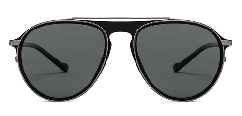 Black Aviator Full Rim Unisex Sunglasses by Lenskart STUDIO-205473