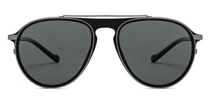 Black Aviator Full Rim Unisex Sunglasses by Lenskart STUDIO-205473