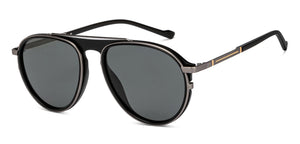 Black Aviator Full Rim Unisex Sunglasses by Lenskart STUDIO-205473