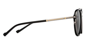 Black Aviator Full Rim Unisex Sunglasses by Lenskart STUDIO-205473