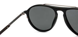 Black Aviator Full Rim Unisex Sunglasses by Lenskart STUDIO-205473