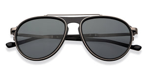 Black Aviator Full Rim Unisex Sunglasses by Lenskart STUDIO-205473