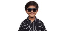 Load image into Gallery viewer, Black Rectangle Full Rim Kids Sunglasses by Hooper-212053