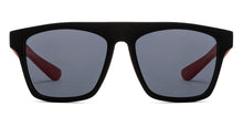 Load image into Gallery viewer, Black Rectangle Full Rim Kids Sunglasses by Hooper-212053