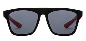 Black Rectangle Full Rim Kids Sunglasses by Hooper-212053