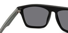 Load image into Gallery viewer, Black Rectangle Full Rim Kids Sunglasses by Hooper-212054