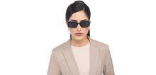Load image into Gallery viewer, Black Rectangle Full Rim Women Sunglasses by John Jacobs-209439
