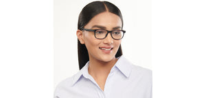 Black Rectangle Full Rim Unisex Eyeglasses by Lenskart Air-204169