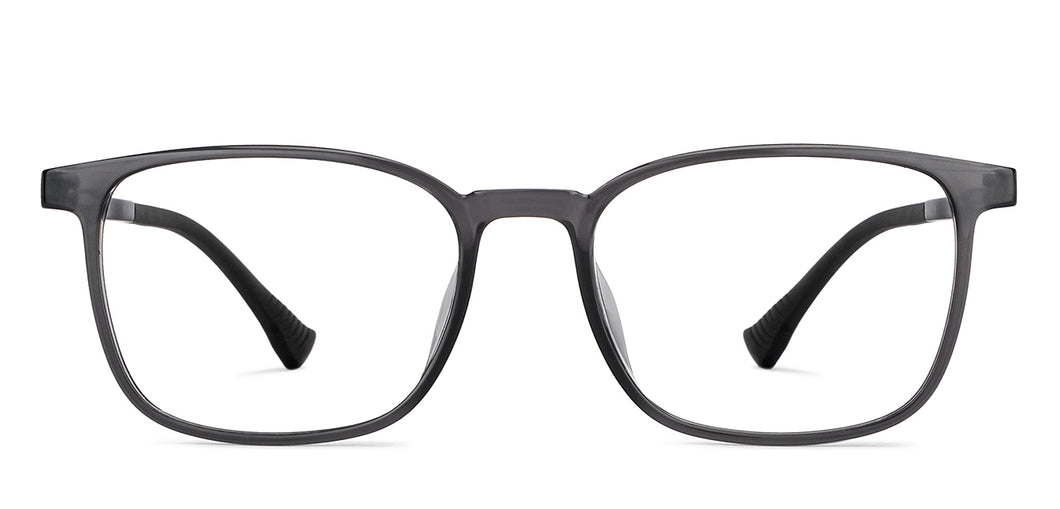 Grey Rectangle Full Rim Unisex Eyeglasses by Lenskart Air-151938