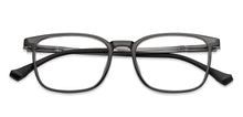 Load image into Gallery viewer, Grey Rectangle Full Rim Unisex Eyeglasses by Lenskart Air-151938