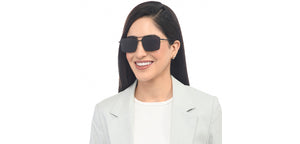 Black Rectangle Full Rim Unisex Sunglasses by Vincent Chase-209526