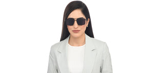 Black Rectangle Full Rim Unisex Sunglasses by Vincent Chase-209526