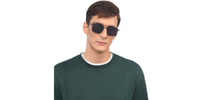 Black Rectangle Full Rim Unisex Sunglasses by Vincent Chase-209526