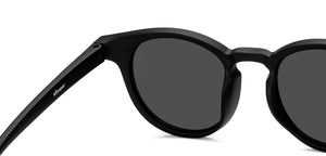 Black Round Full Rim Kids Sunglasses by Hooper-209794