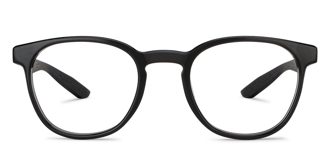 Black Round Full Rim Unisex Eyeglasses by Lenskart Air-204175