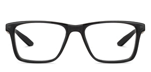 Black Square Full Rim Unisex Eyeglasses by Lenskart Air-204178