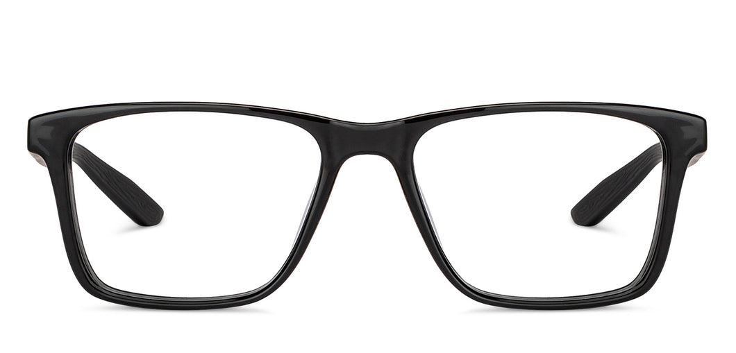 Black Square Full Rim Unisex Eyeglasses by Lenskart Air-204178