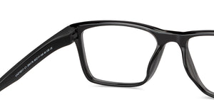 Black Square Full Rim Unisex Eyeglasses by Lenskart Air-204178