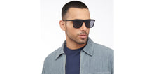 Load image into Gallery viewer, Black Wayfarer Full Rim Unisex Sunglasses by Vincent Chase Polarized-208071