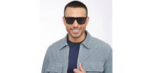 Load image into Gallery viewer, Black Wayfarer Full Rim Unisex Sunglasses by Vincent Chase Polarized-208071