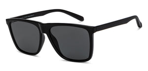 Black Wayfarer Full Rim Unisex Sunglasses by Vincent Chase Polarized-208071