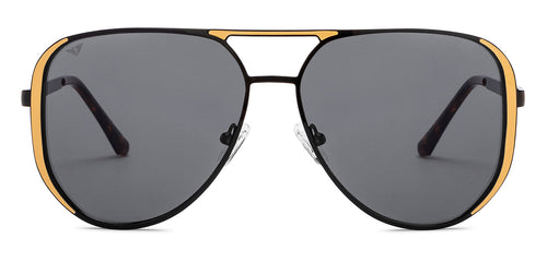 Black Aviator Full Rim Unisex Sunglasses by Vincent Chase-208812