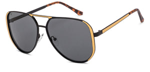 Black Aviator Full Rim Unisex Sunglasses by Vincent Chase-208812