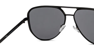 Black Aviator Full Rim Unisex Sunglasses by Vincent Chase-208812