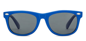 Blue Wayfarer Full Rim Kids Sunglasses by Hooper-209783